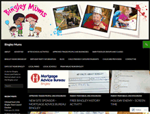 Tablet Screenshot of bingleymums.com